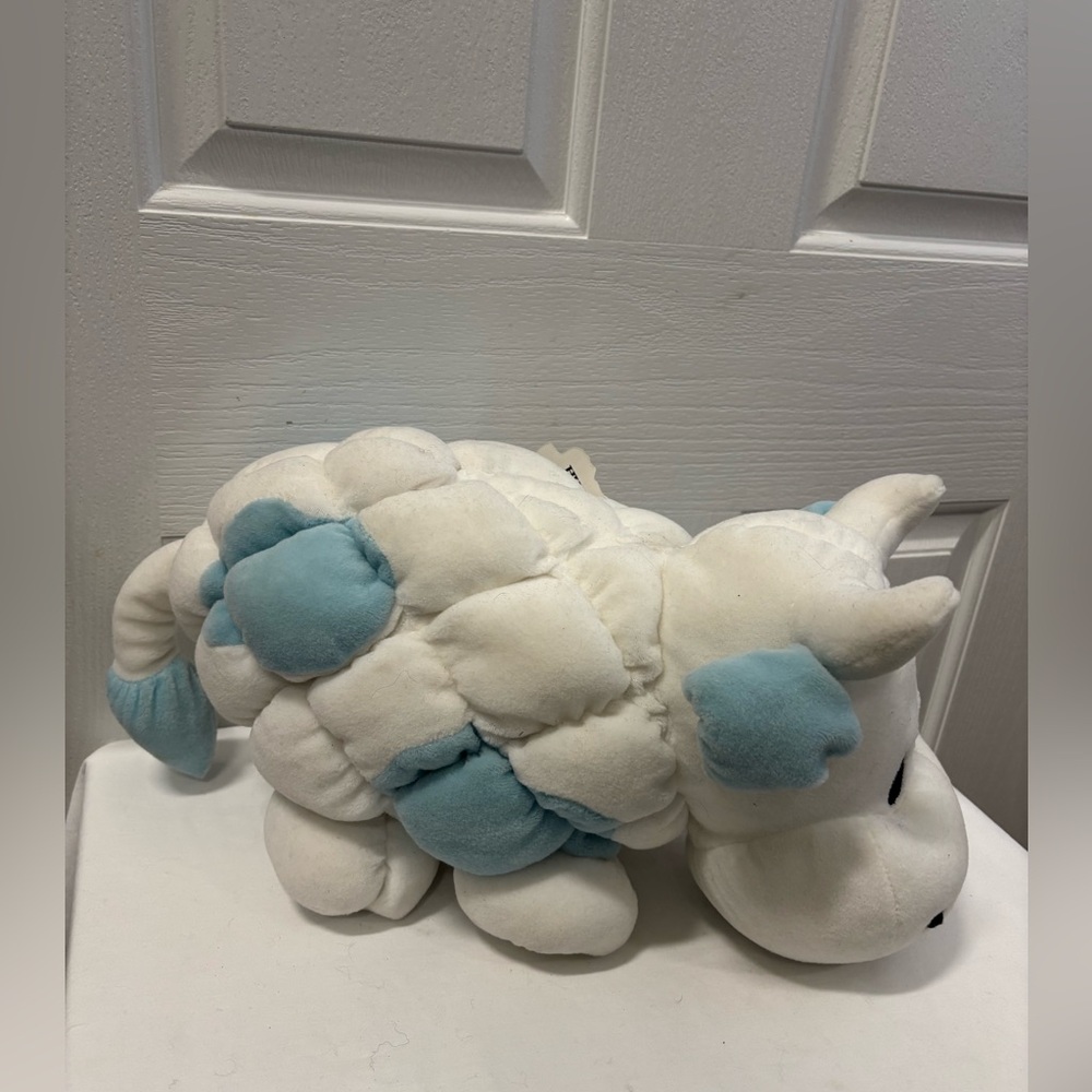 White and Blue Commonwealth Hug A Plush Toy 15”